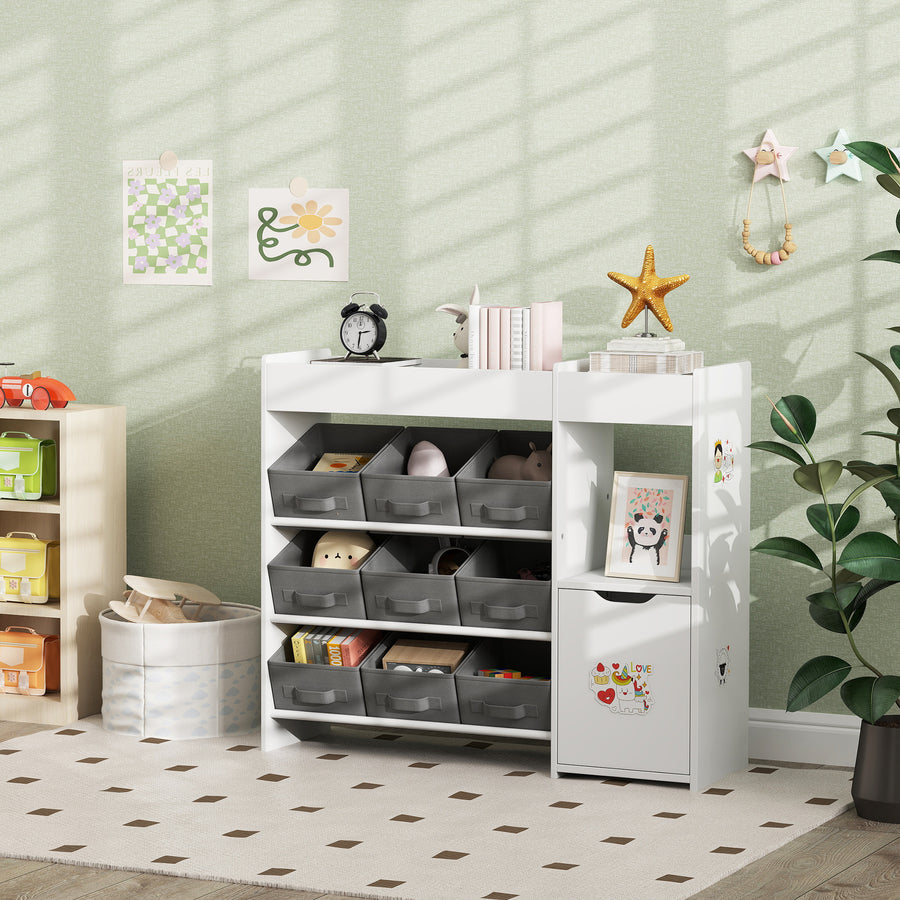 Meuble de rangement AIYAPLAY pour jouets 'S avec 9 tiroirs en tissu et — Monptitlou