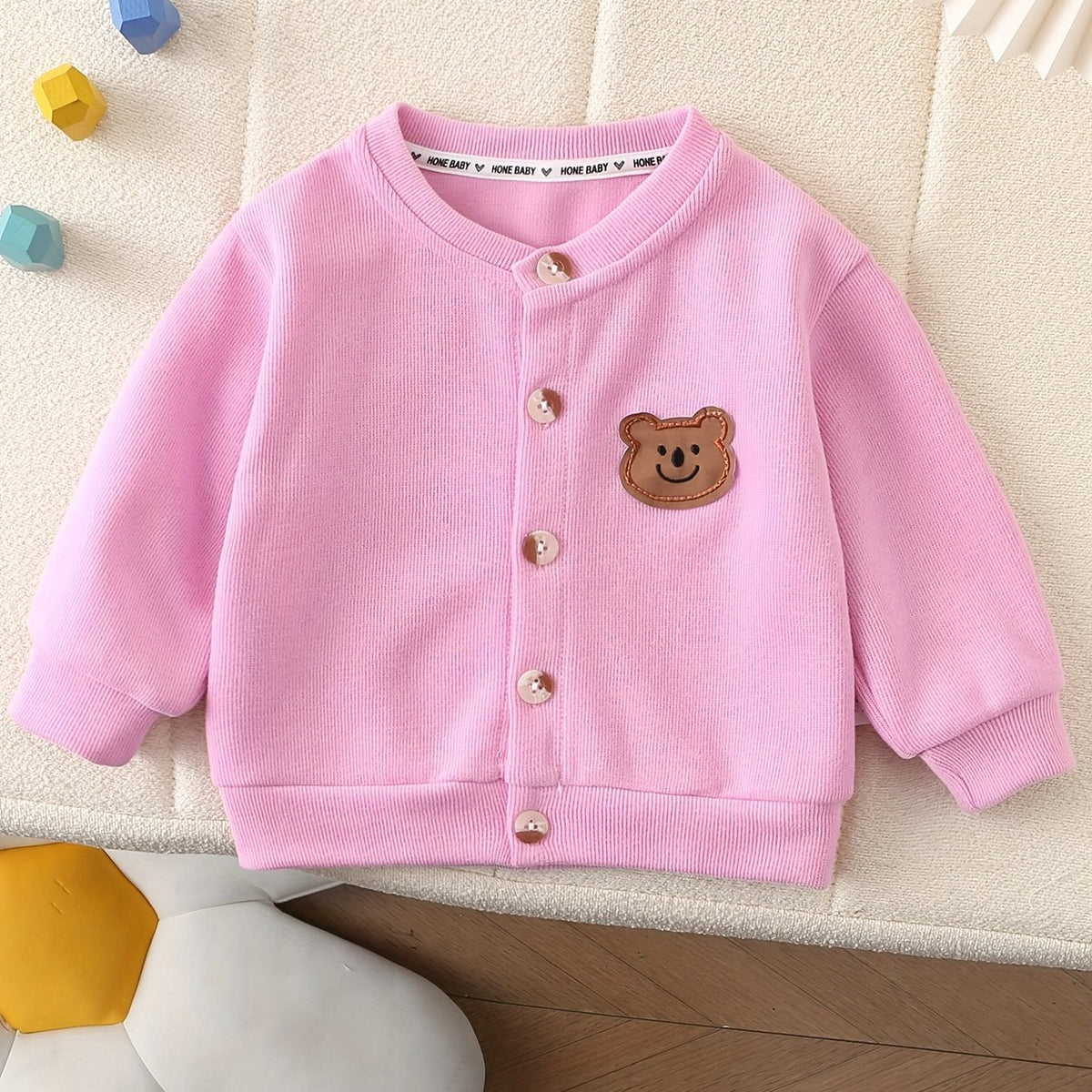 Veste Minnie rose, jaune, vert, beige et gris, options multicolores — Monptitlou Image