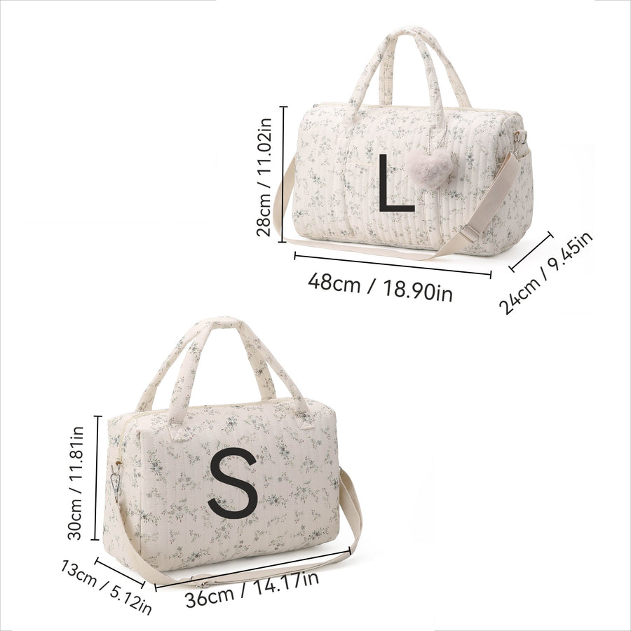 Sac à langer en polyamide imprimé floral avec grande capacité et design — Monptitlou