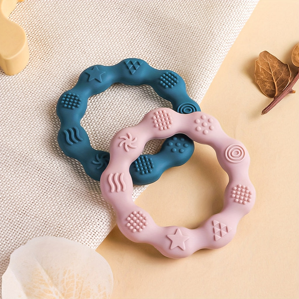 2/3pcs Anneaux de dentition pour bébé en silicone, légers — Monptitlou