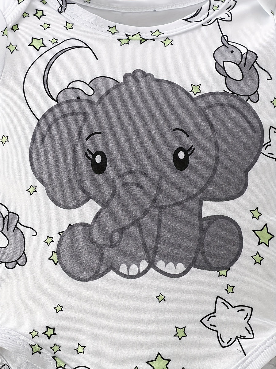 Ensemble pyjama et pantalon à motif éléphant — Monptitlou