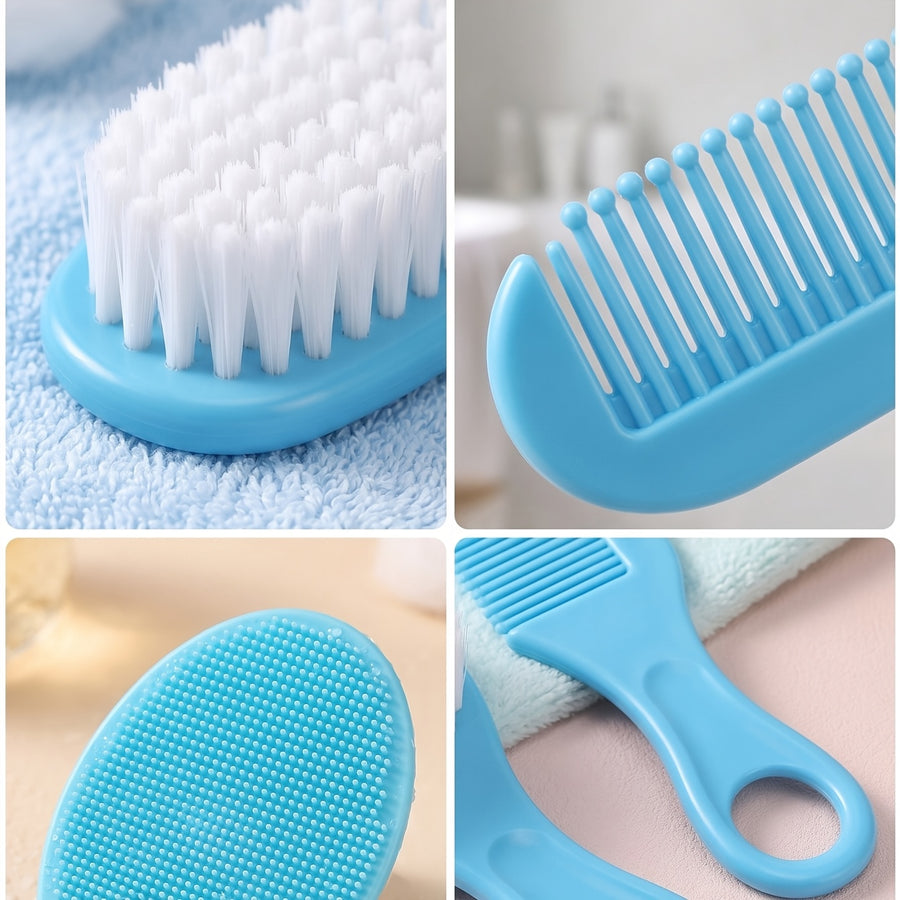 Peigne -croûtes de lait et brosse à poils souples pour nouveau-nés — Monptitlou
