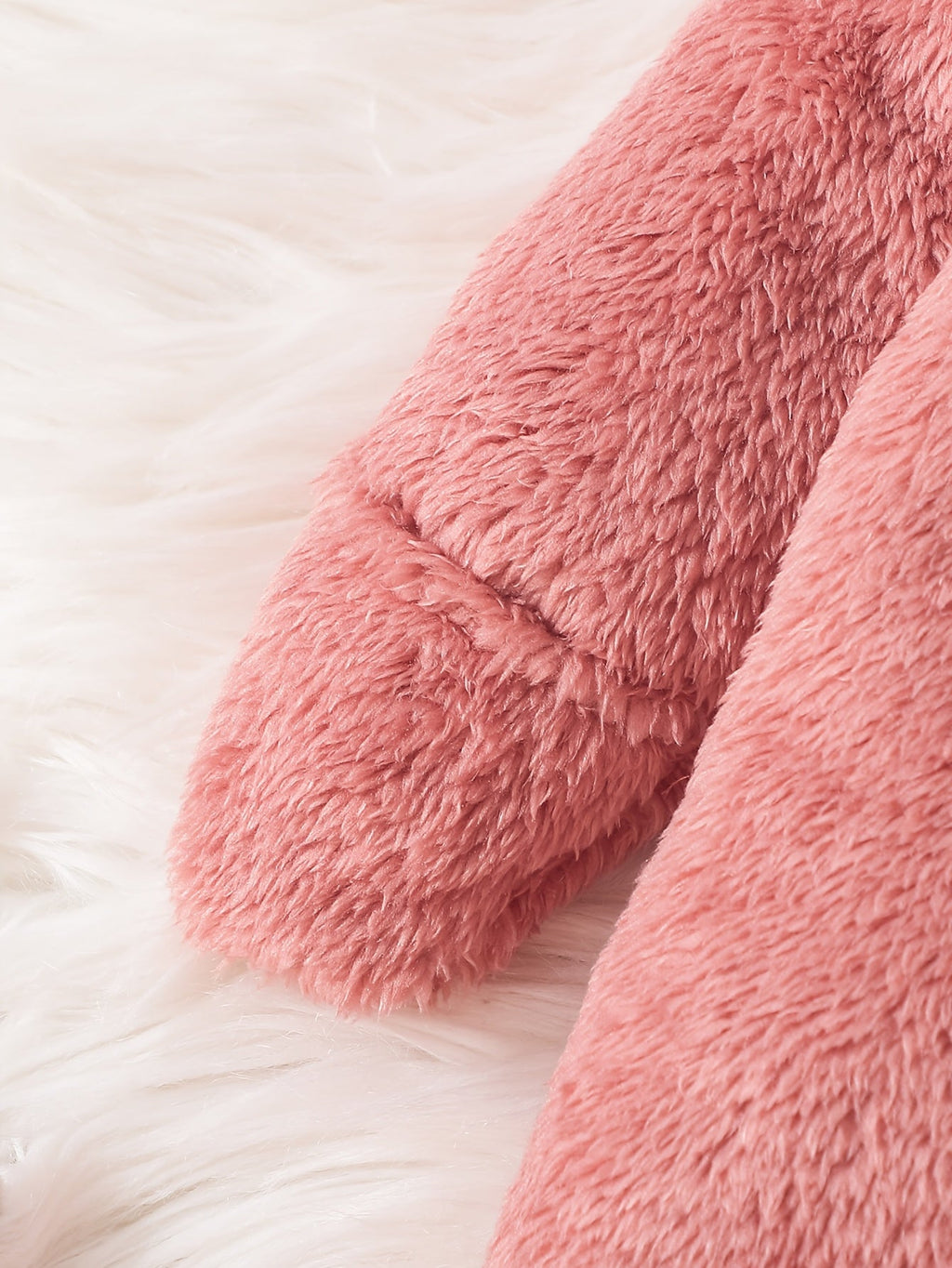 Combinaison pieds longs manches longues rose pour bébé fille — Monptitlou
