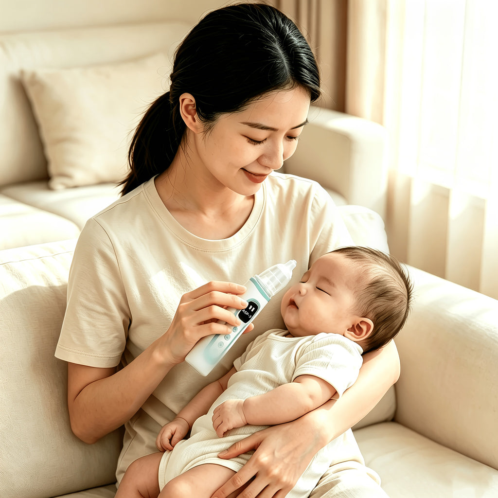 Appareil d'aspiration nasale électrique avec son apaisant de berceuse — Monptitlou