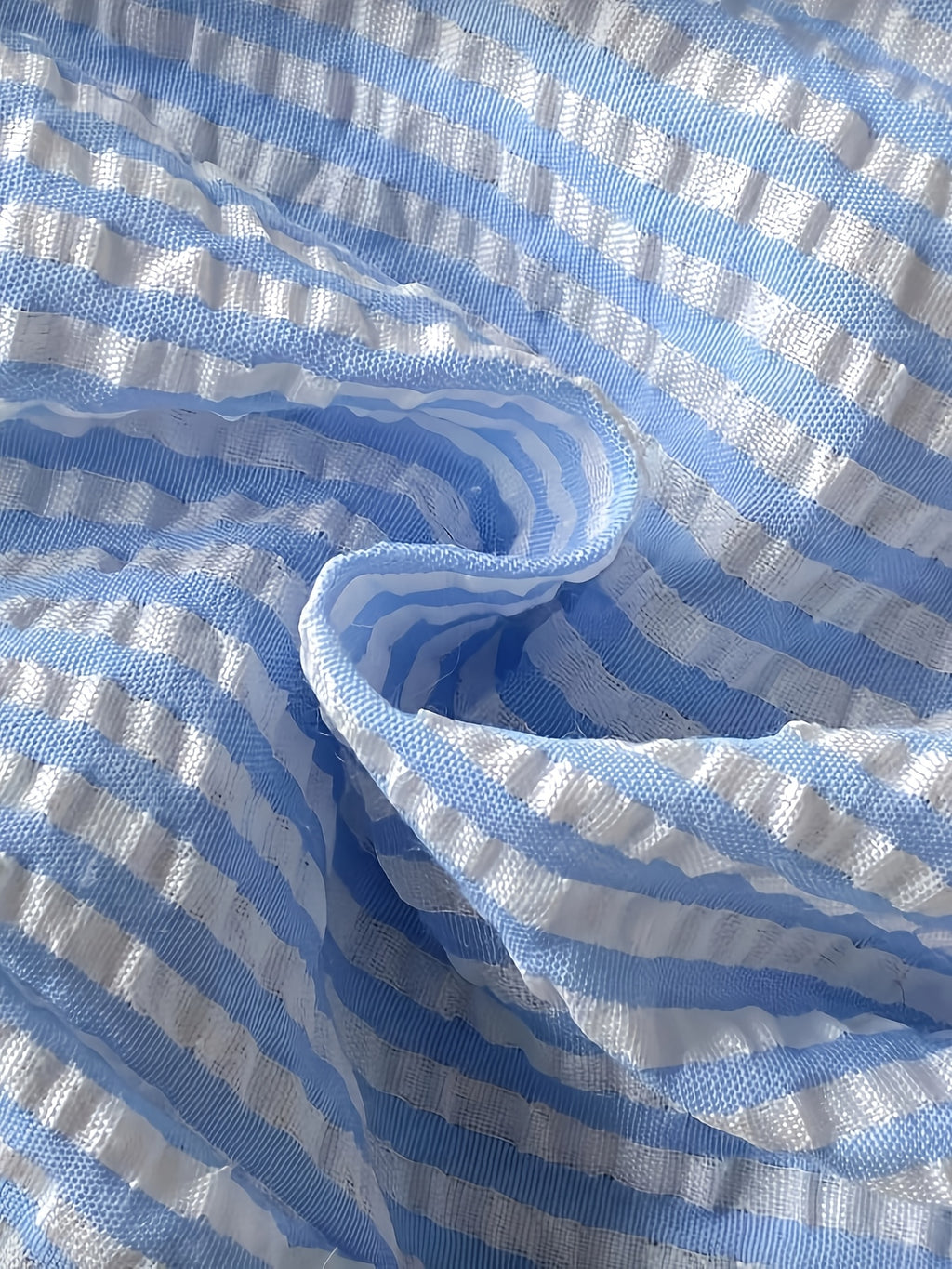 Ensemble haut à manches longues avec nœud et pantalon à rayures bleues — Monptitlou