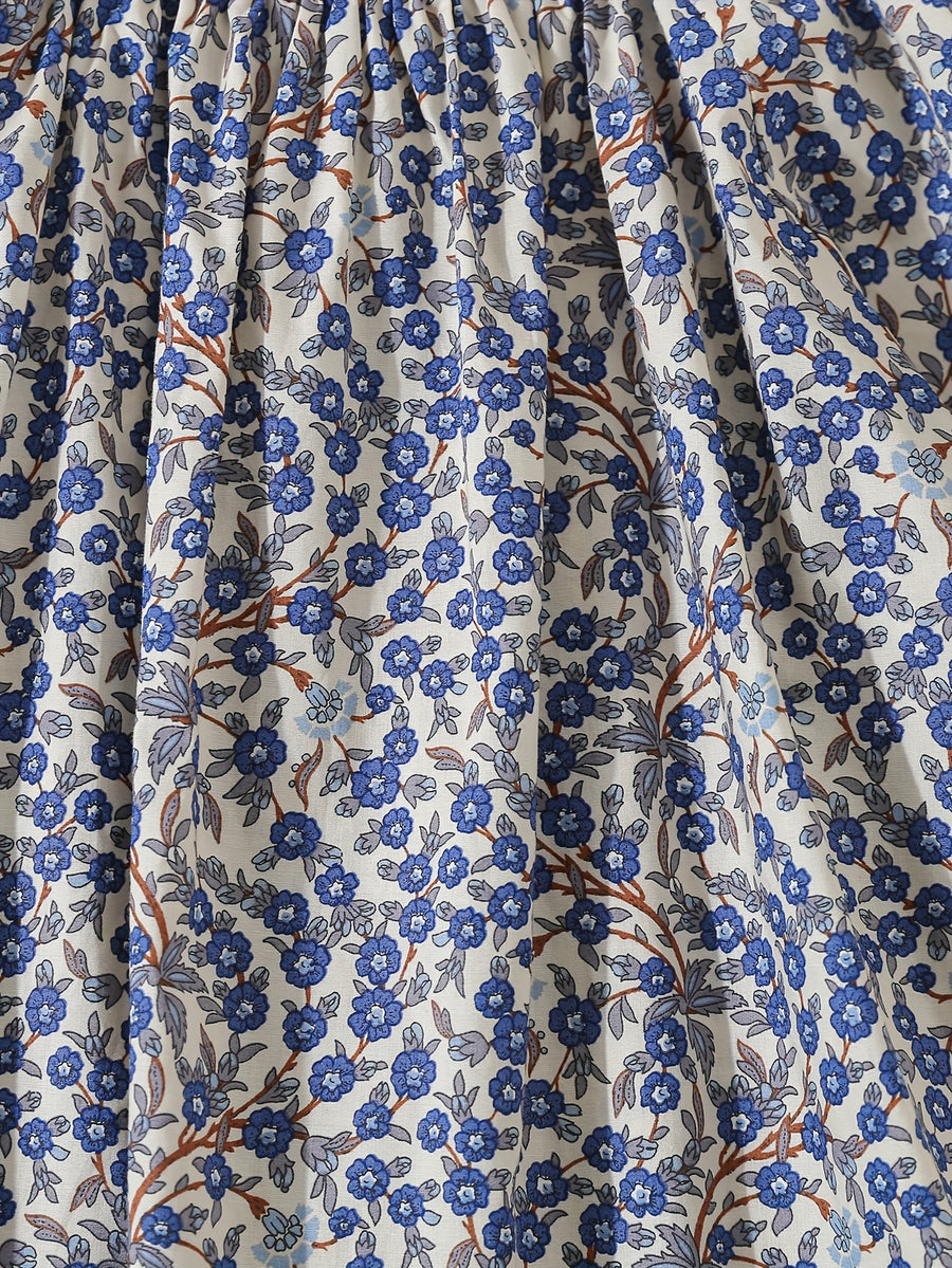 Chemise fille à manches longues - motif imprimé - taille smocked, photo 13