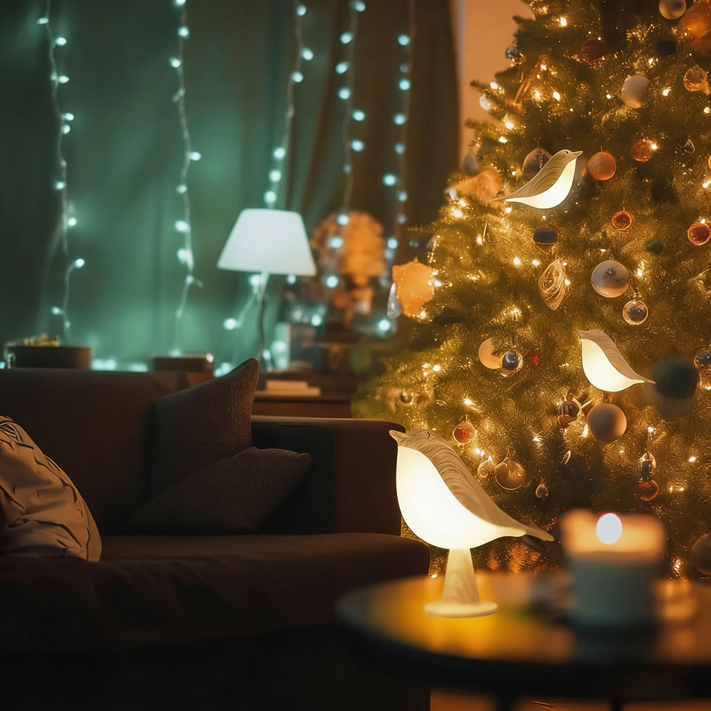 Petite Lampe de Nuit Oiseaux, Lampe de Table Rechargeable à Contrôle — Monptitlou