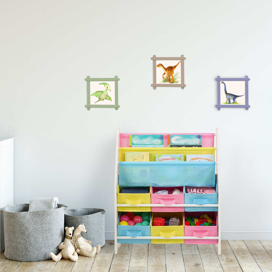 Étagère Colorée pour Enfants - (L)62,5 x (H)74 x (P)31 cm — Monptitlou