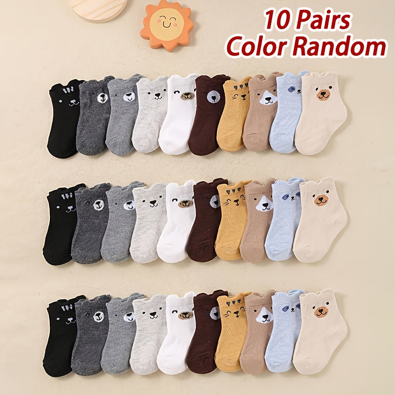 Paires de chaussettes pour bébé, motifs d'ours de dessin animé mignons — Monptitlou Image