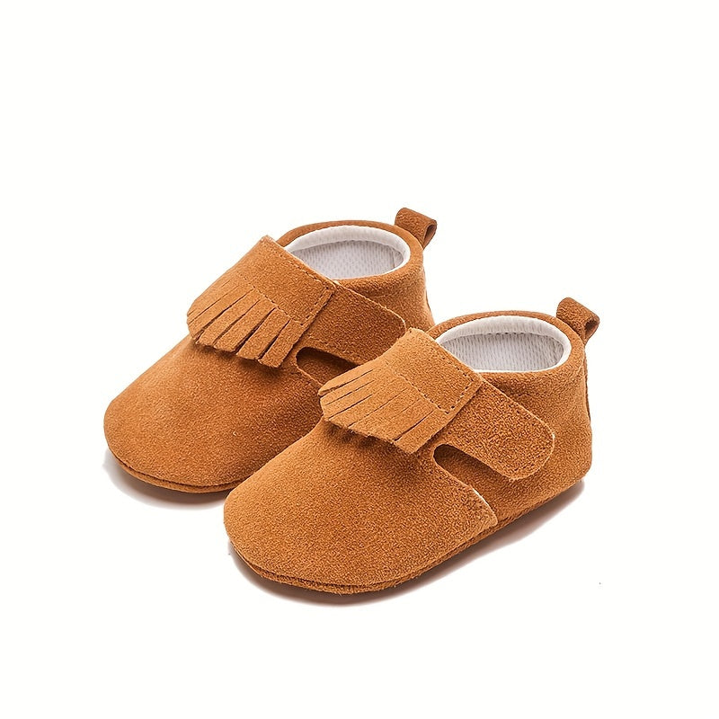 Chaussures de bébé à semelle souple en cuir véritable respirant — Monptitlou