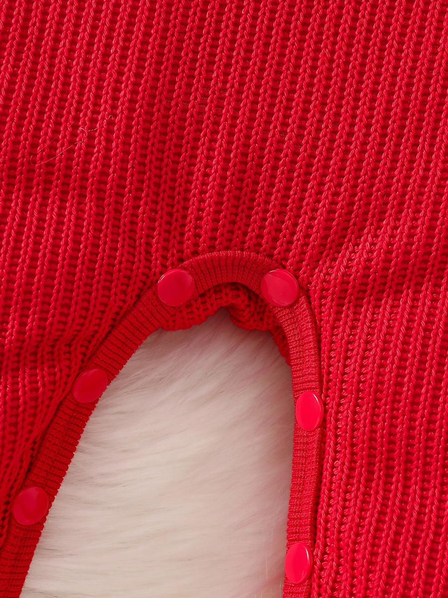 Body à manches longues avec lettres "Cœur Rouge" — Monptitlou