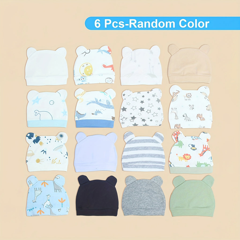 LAPI.ZAPI Ensemble de 6 pièces Bébé Couleur Aléatoire Combinée Chapeau — Monptitlou