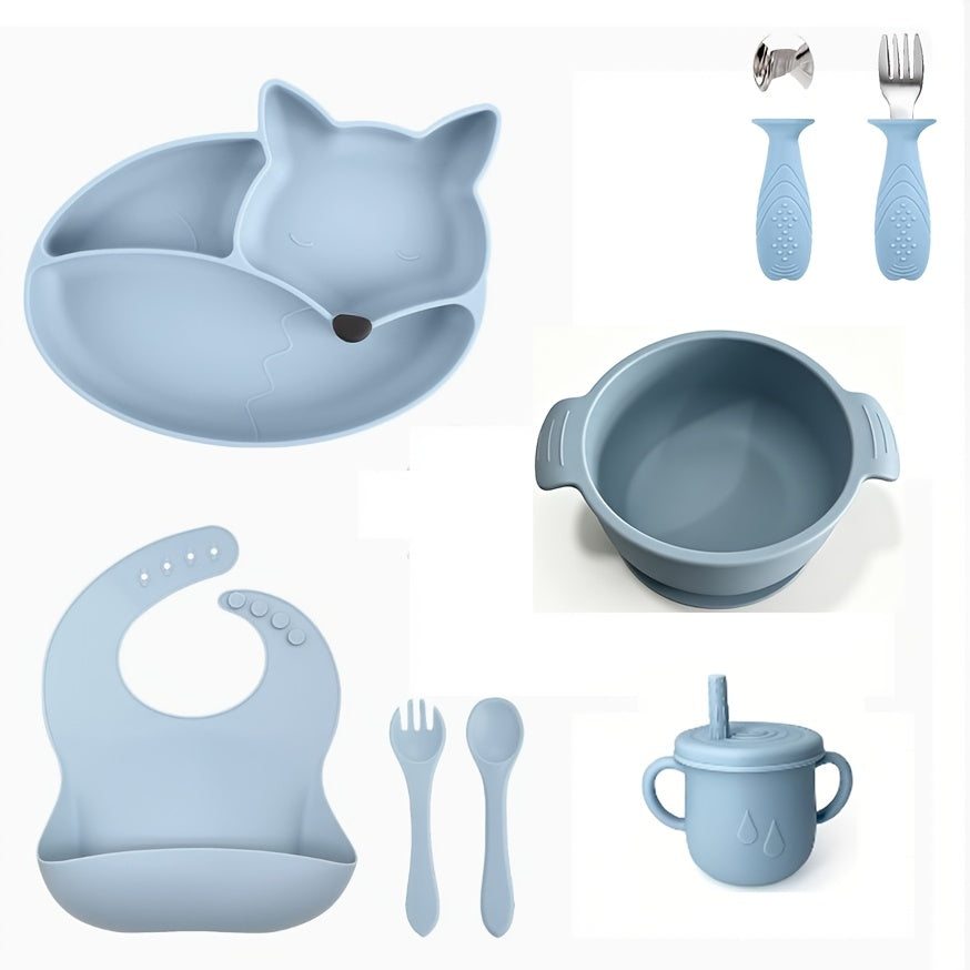 Lot de set d'alimentation bébé en silicone — Monptitlou