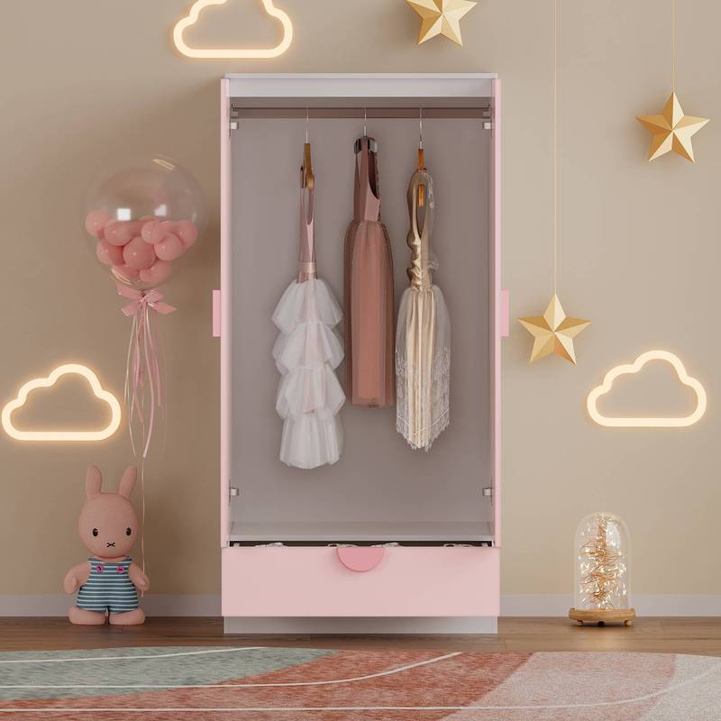 Armoire pour enfants Sandnes avec tiroir 123 x 60 x 40 cm