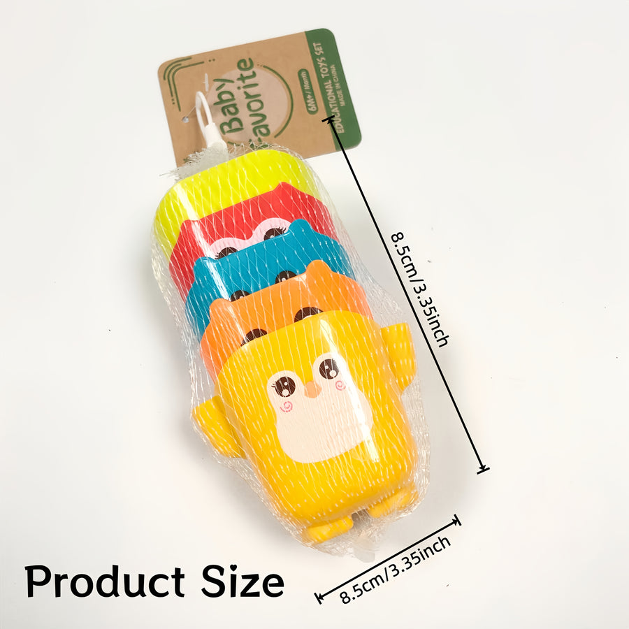 Gobelets de rangement colorés avec dessins animés et ventouses pour — Monptitlou
