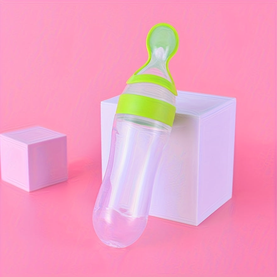 Distributeur de nourriture pour bébé en silicone avec cuillère — Monptitlou