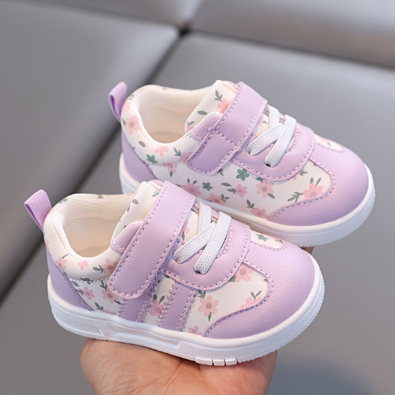 Chaussures bébé garçons et filles 1-2-3-4 ans motif floral mignon — Monptitlou