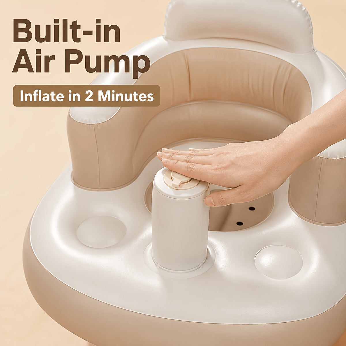 Chaise d'apprentissage gonflable pliable pour bébé, chaise de sol — Monptitlou Image