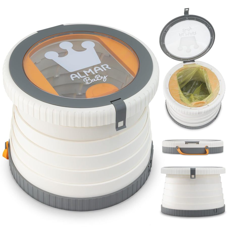 Almar Baby - Pot portable et pliable pour enfants avec couvercle et sacs — Monptitlou