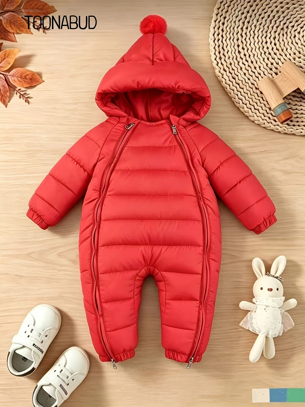 Combinaison d'hiver pour bébé, double fermeture éclair, protection contre le froid, body, vêtement chaud d'hiver pour so