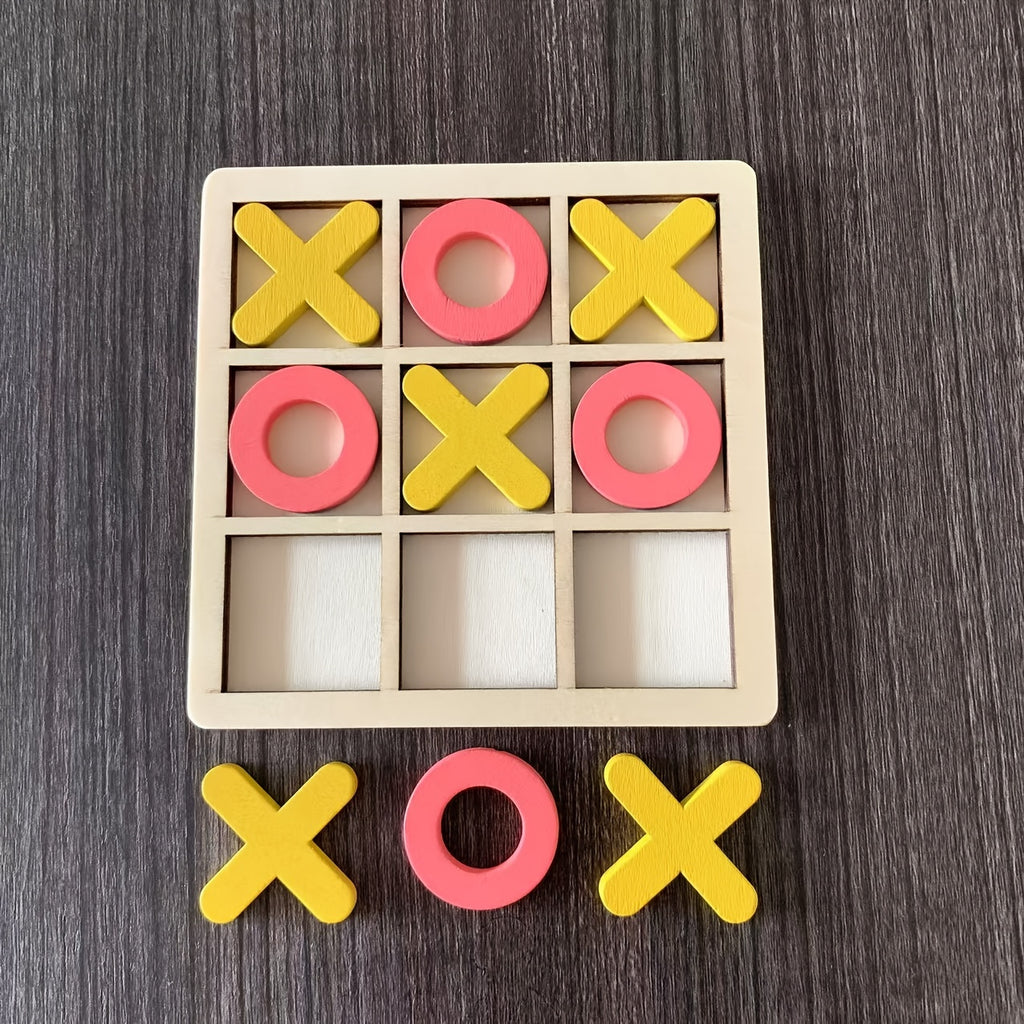 Jeu de morpion en bois pour enfants — Monptitlou