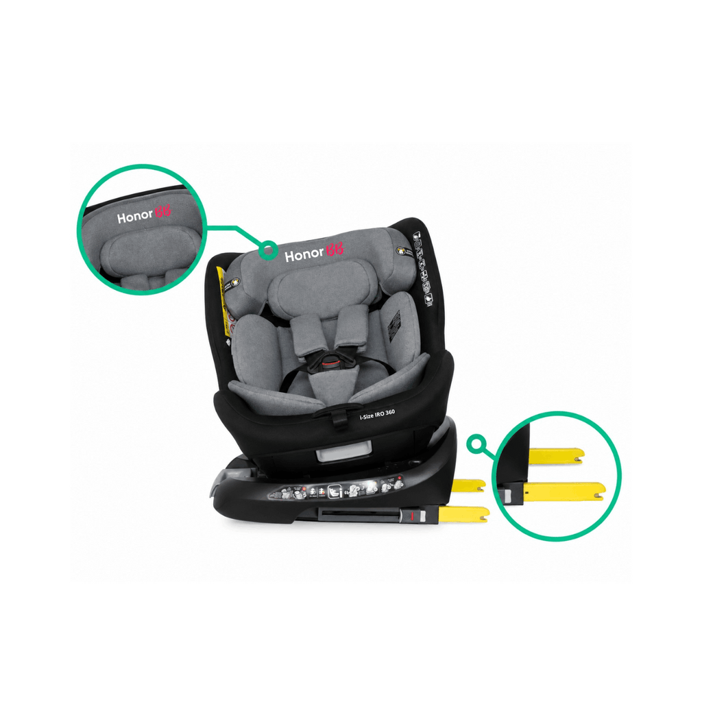 HonorBB Siège-Auto I-Size IRO 360° 40-150 cm – Siège Auto Enfant