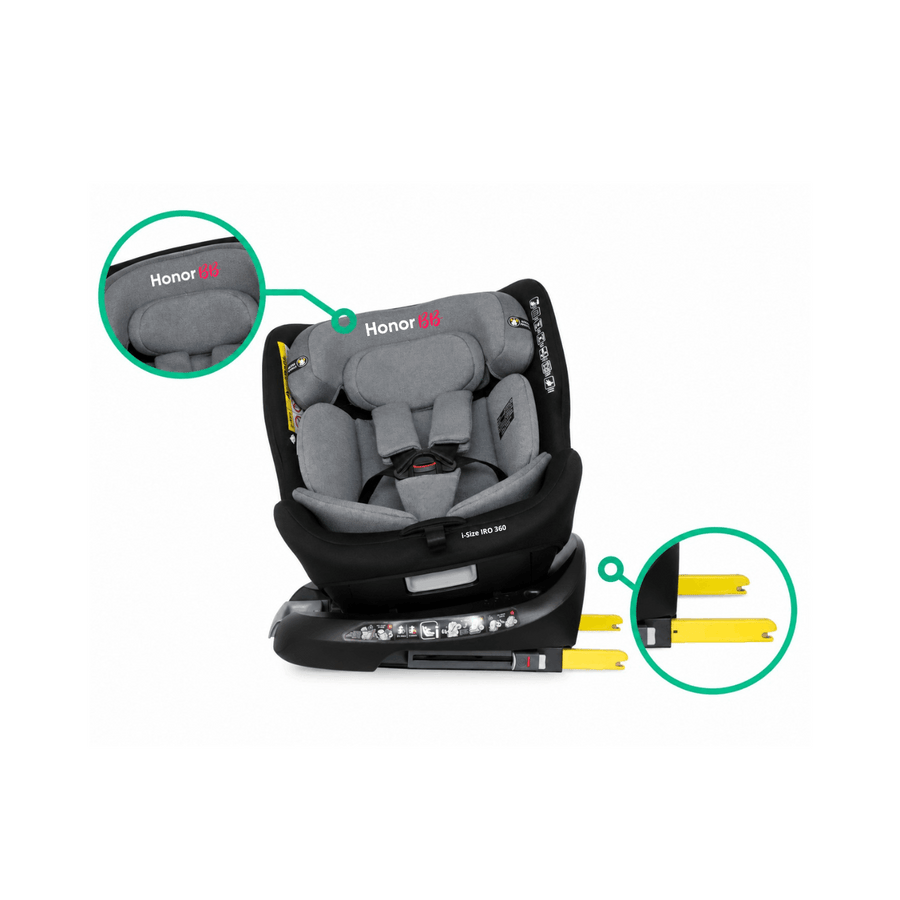 HonorBB Siège-Auto I-Size IRO 360° 40-150 cm – Siège Auto Enfant