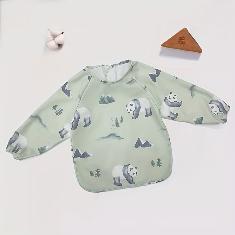Tablier bavoir à manches longues pour enfants avec bavoir — Monptitlou Image