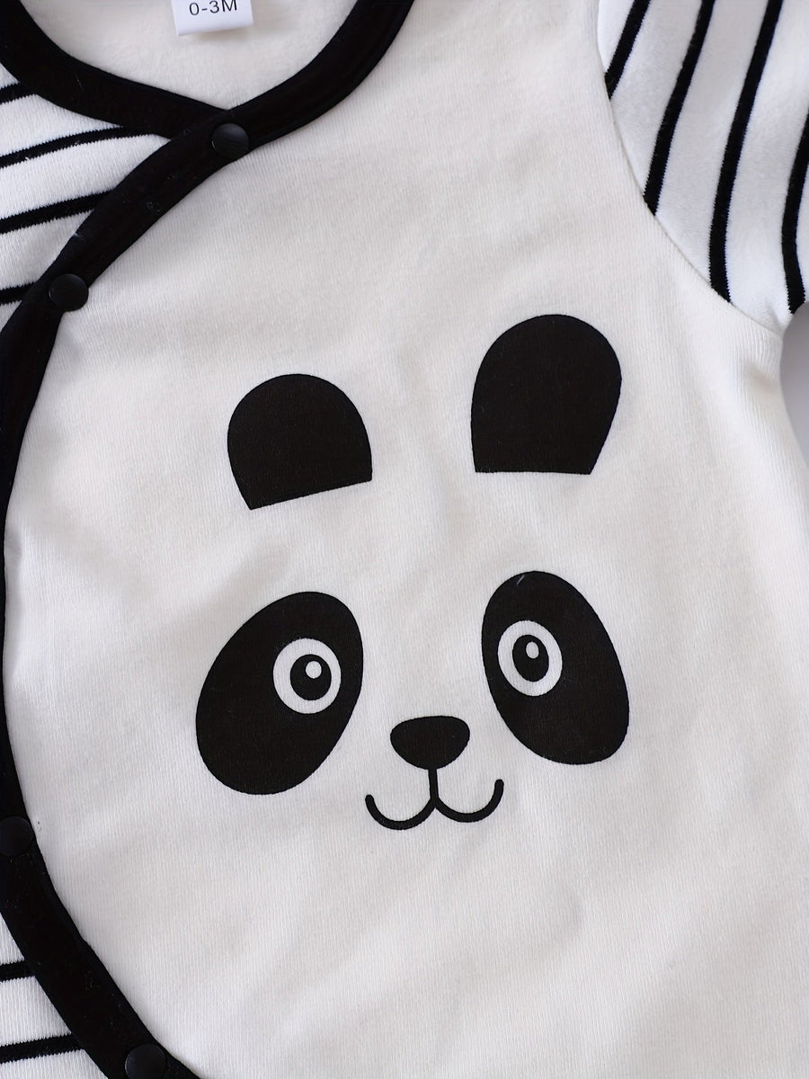 Grenouillère Panda Mignon - Combinaison Douce Toutes Saisons avec — Monptitlou
