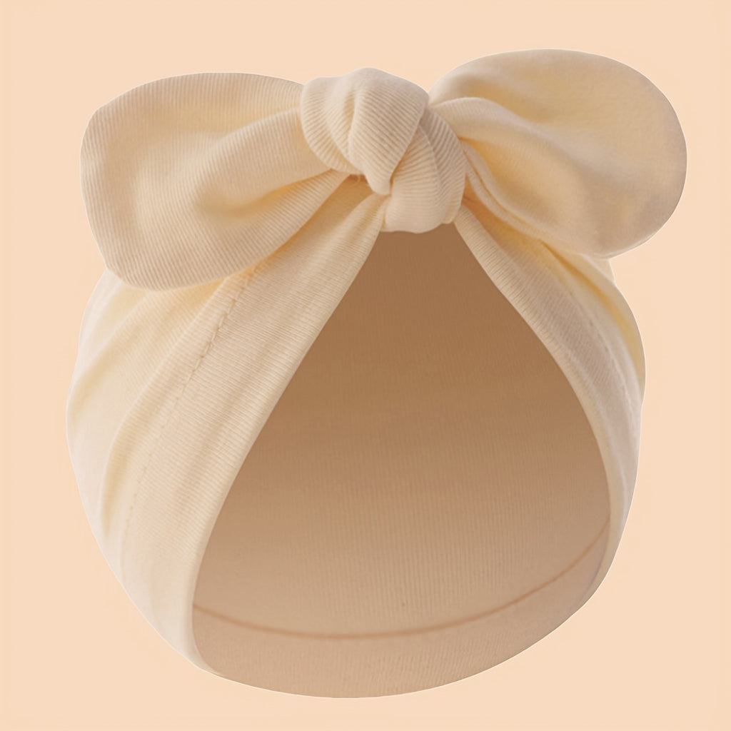 Bonnet Chaud et Doux pour Jeunes avec Nœud Papillon — Monptitlou
