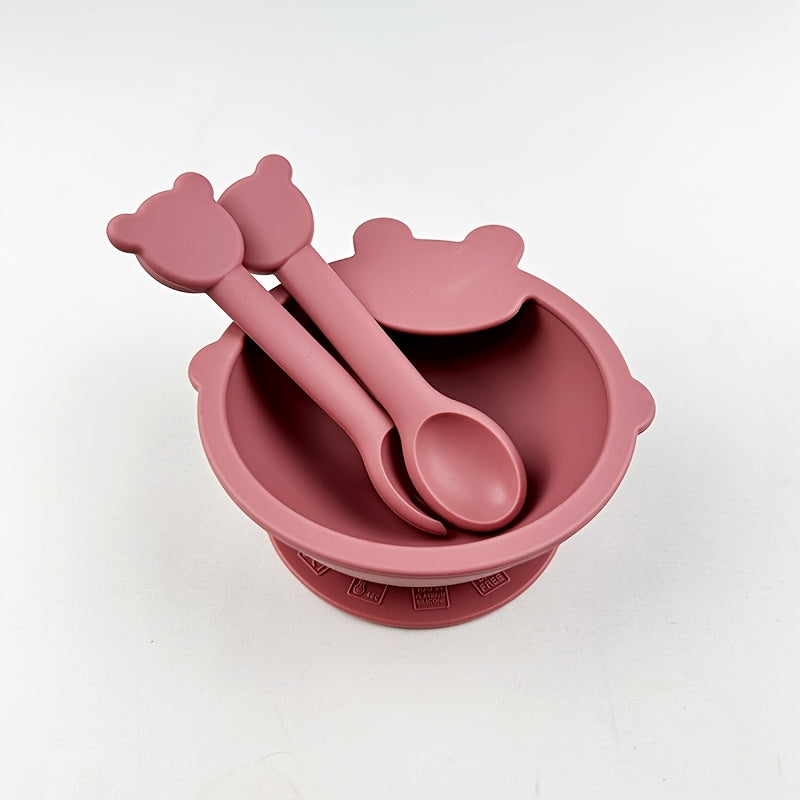 Ensemble de vaisselle pour tout-petits en silicone alimentaire — Monptitlou