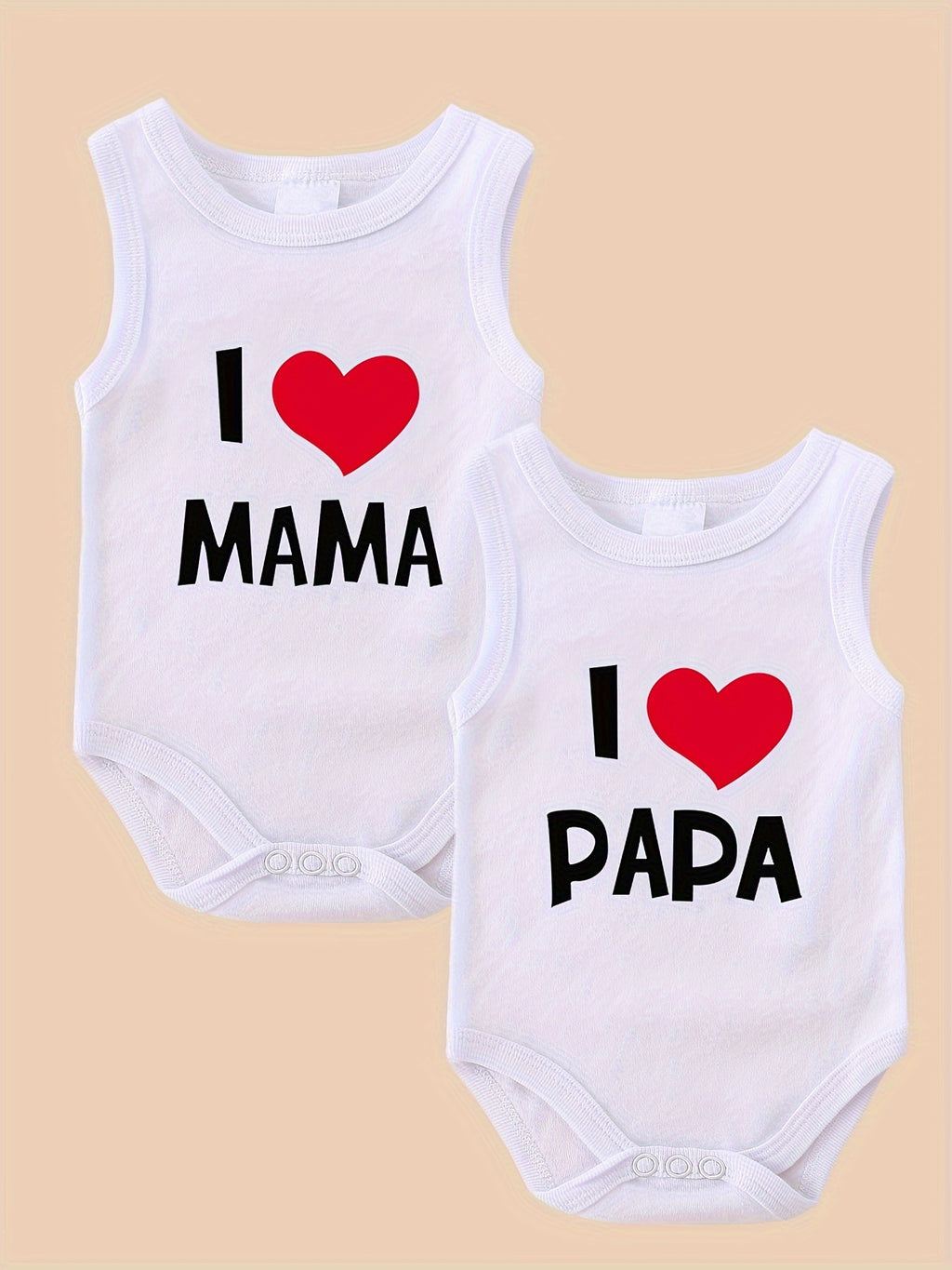 Ensemble 2 pièces Body Bébé Je M'adore Papa Maman Été Triangle Body — Monptitlou