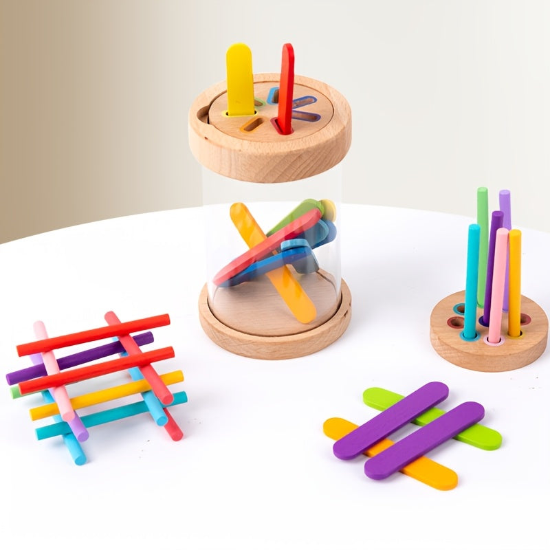 Jeu éducatif en bois pour enfants — Monptitlou