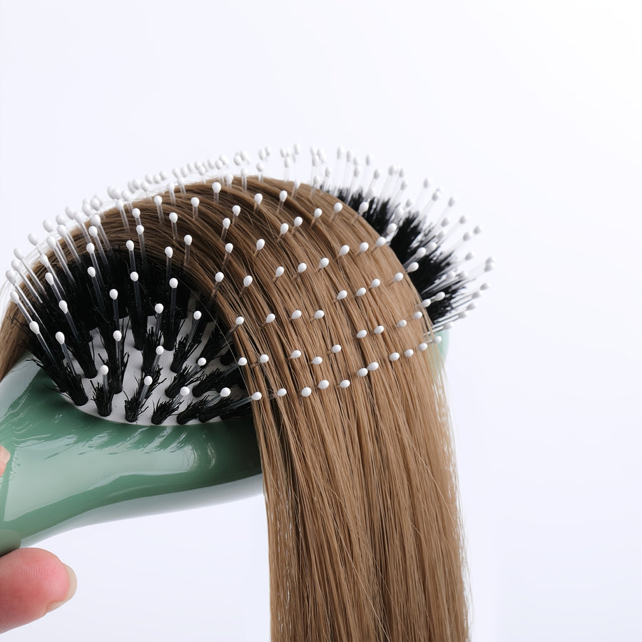 1 brosse à cheveux à poils naturels