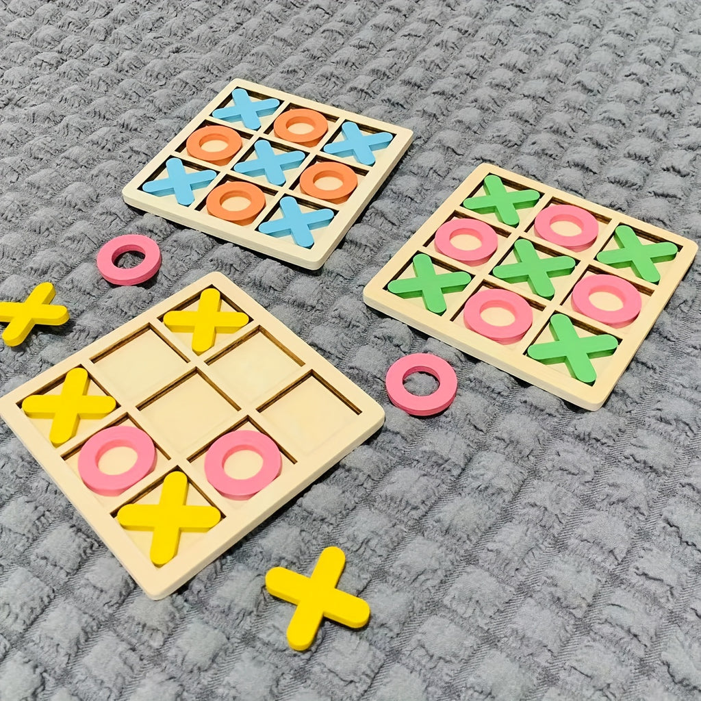 Jeu de morpion en bois pour enfants — Monptitlou