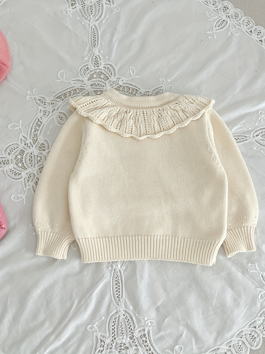 [Cardigan bébé fille] Cardigan tricoté pour bébé fille — Monptitlou