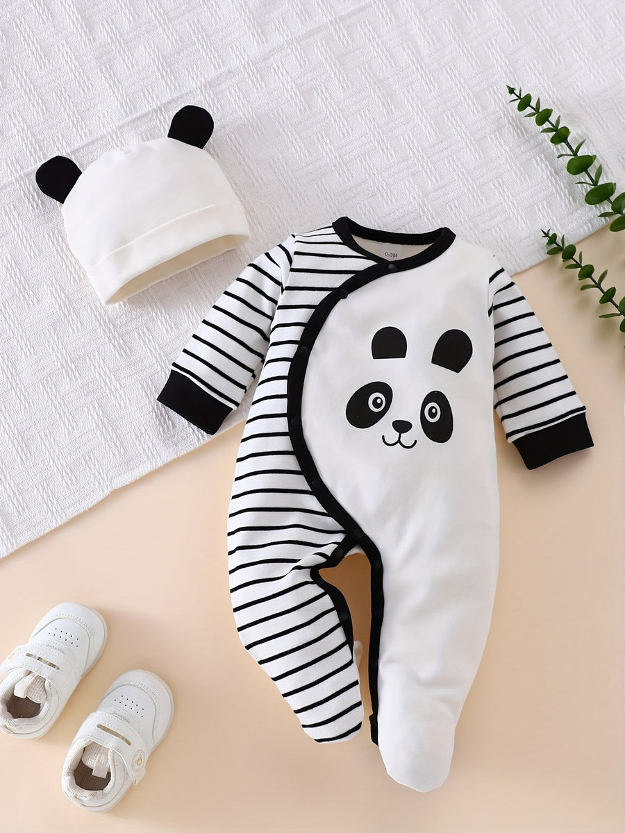 Grenouillère Panda Mignon - Combinaison Douce Toutes Saisons avec — Monptitlou