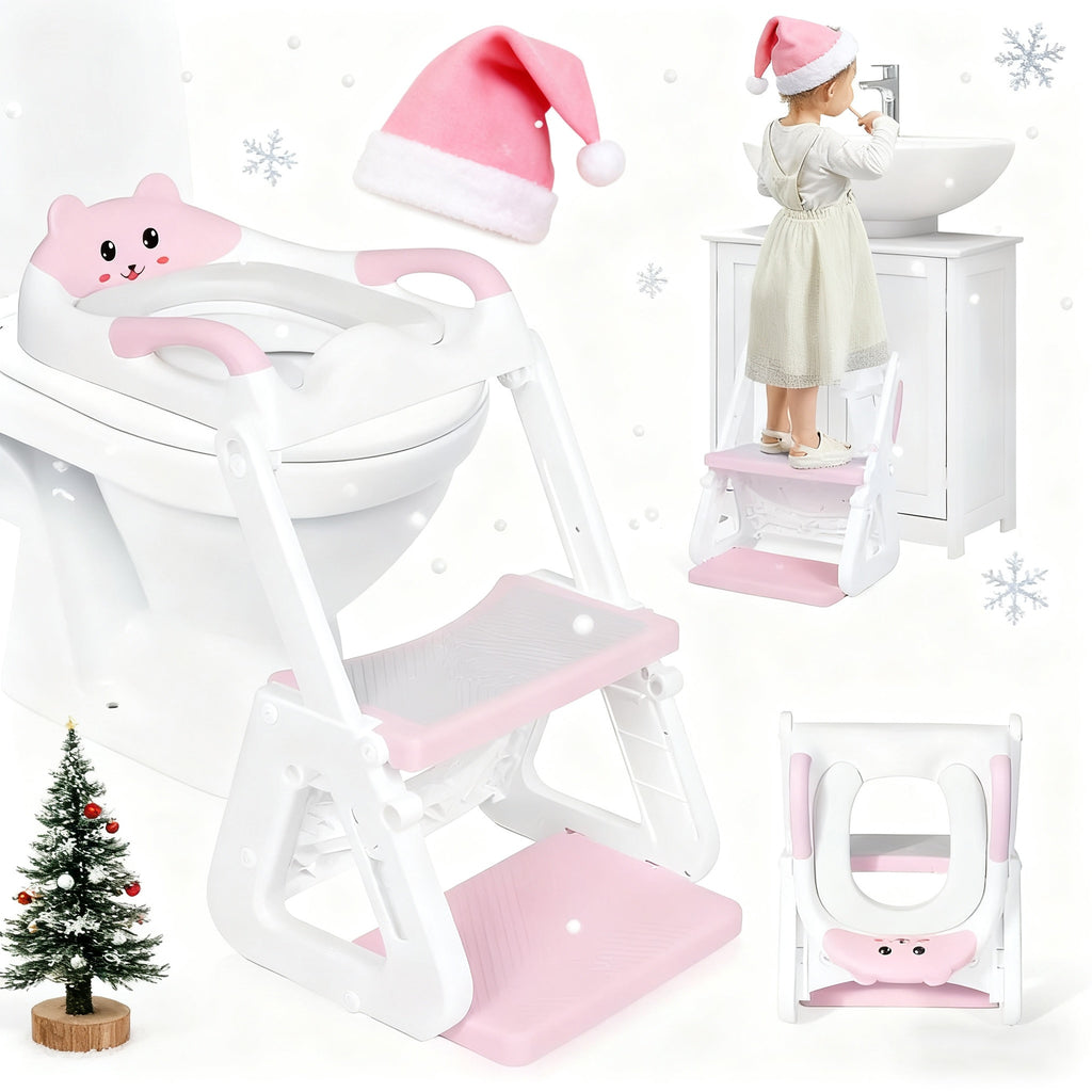 Siège de toilette double usage avec marchepied conçu pour les — Monptitlou