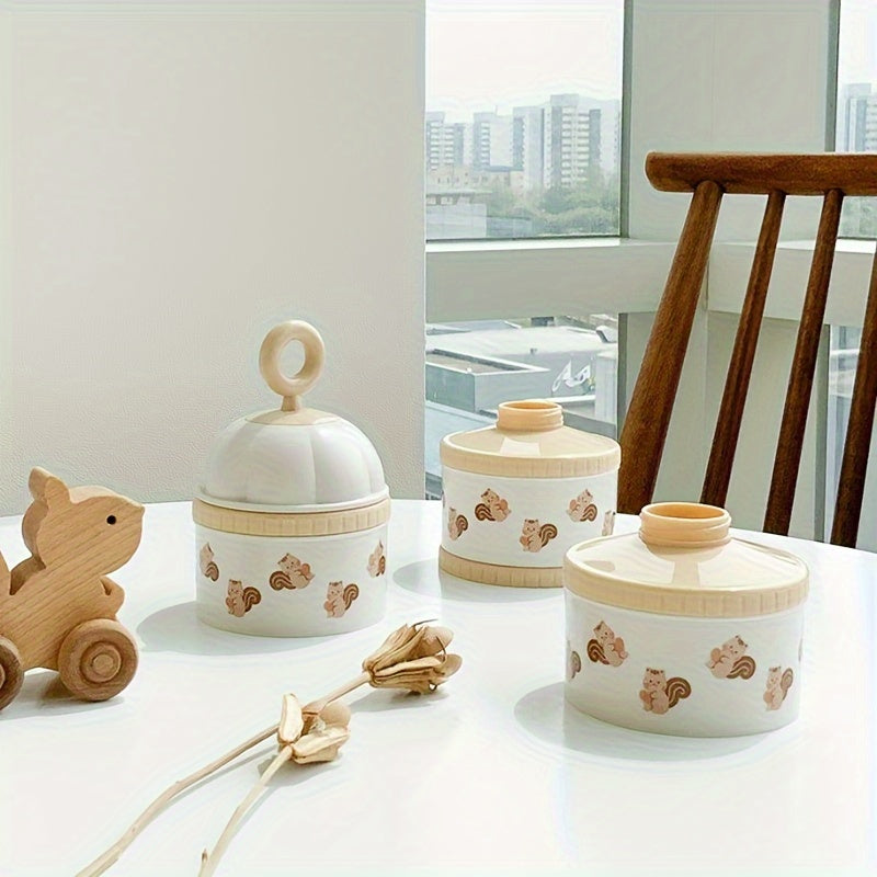 Distributeur de lait en poudre à 3 couches pour voyage et en déplacement, récipient de stockage de lait pour bébés, boît