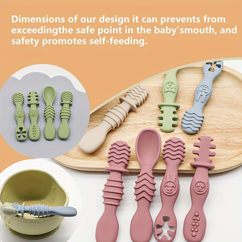 Ensemble de cuillères à mâcher en silicone — Monptitlou