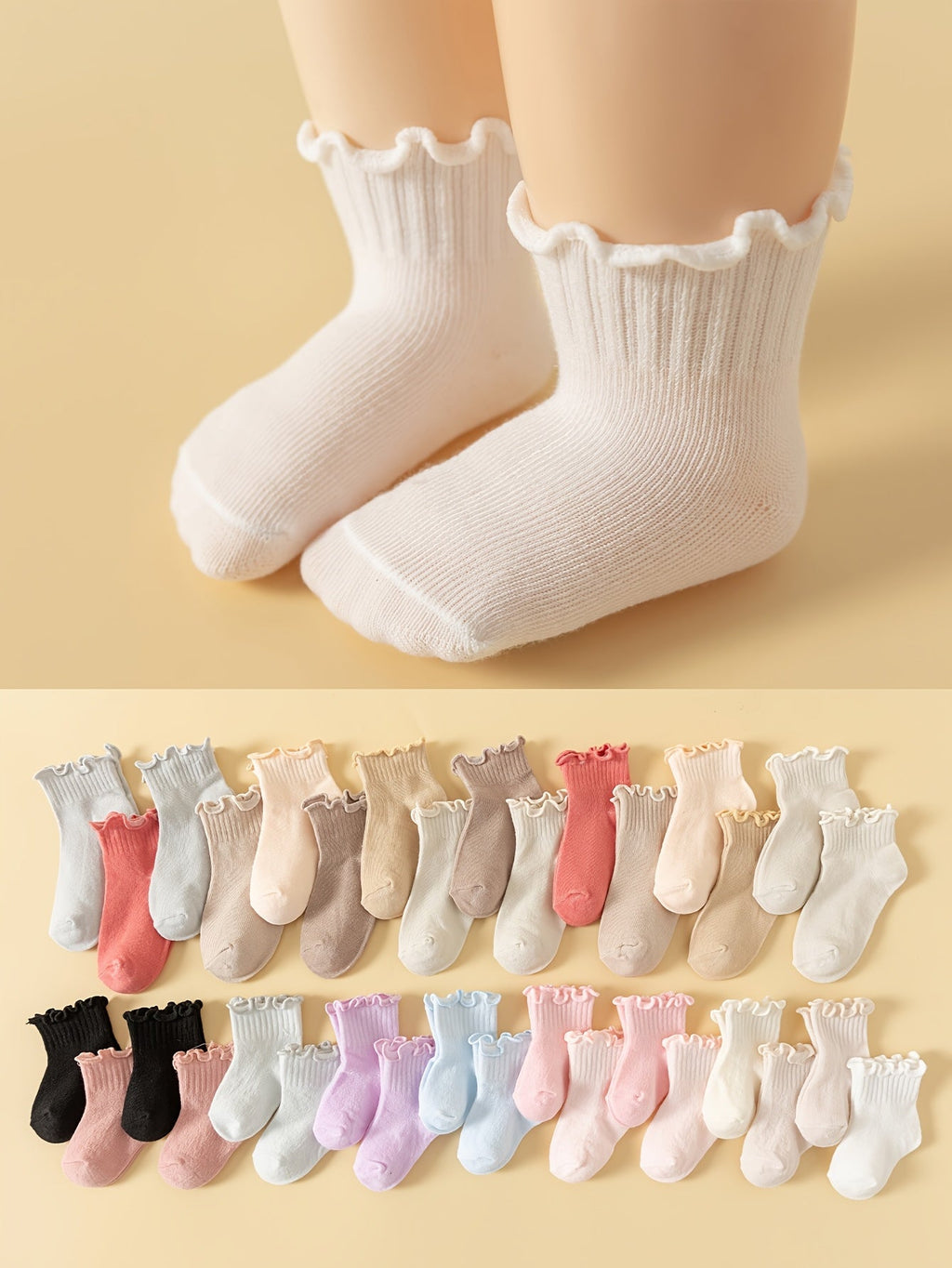 [Chaussettes bébé volants] 8/16-Pair (Nombre Aléatoire) Chaussettes à — Monptitlou