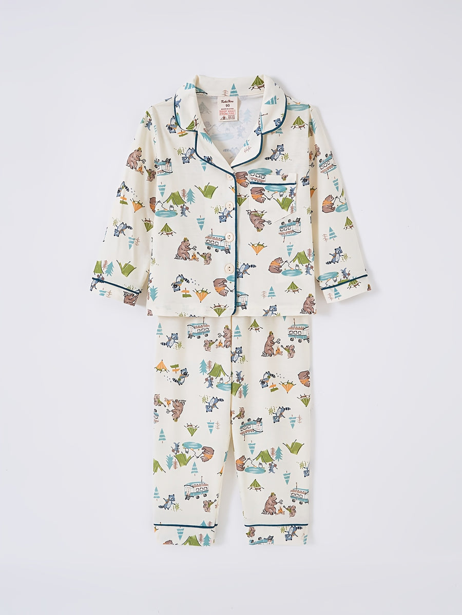 Ensemble de pyjama dinosaure pour garçon, 2 ensembles/4 pièces — Monptitlou