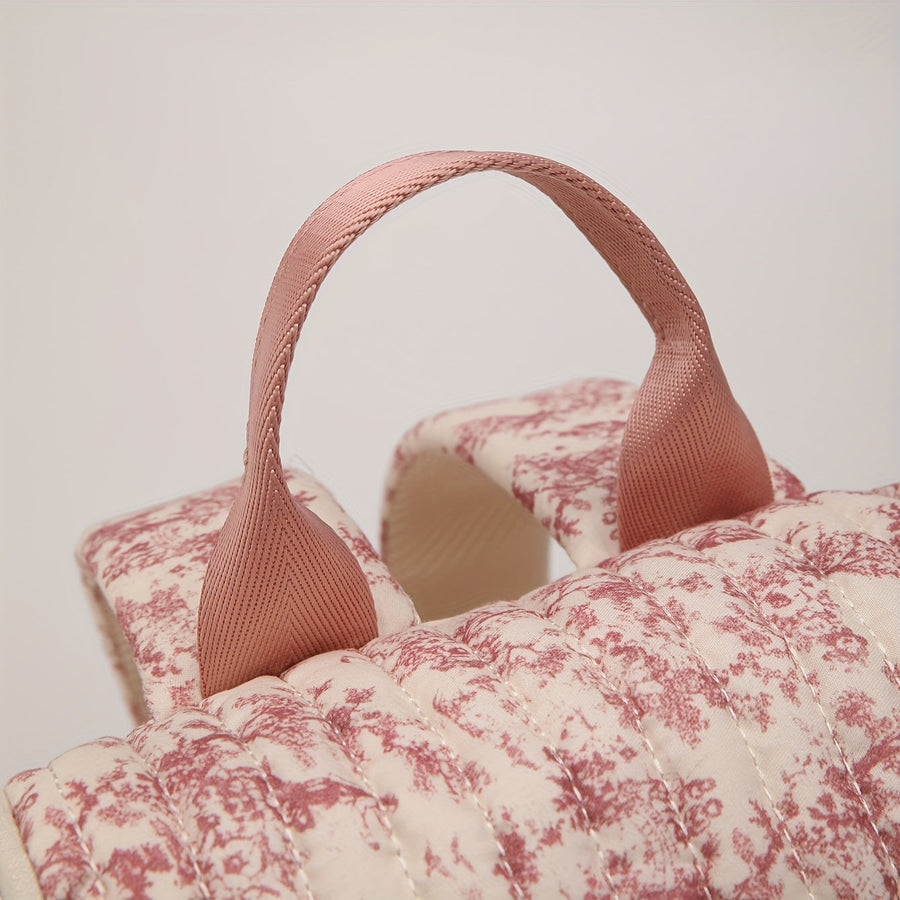 Sac à couches convertible vintage avec motif de dessin — Monptitlou