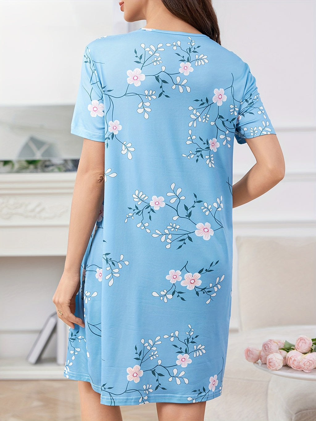 Chemise de Nuit Élégante pour Allaitement — Monptitlou