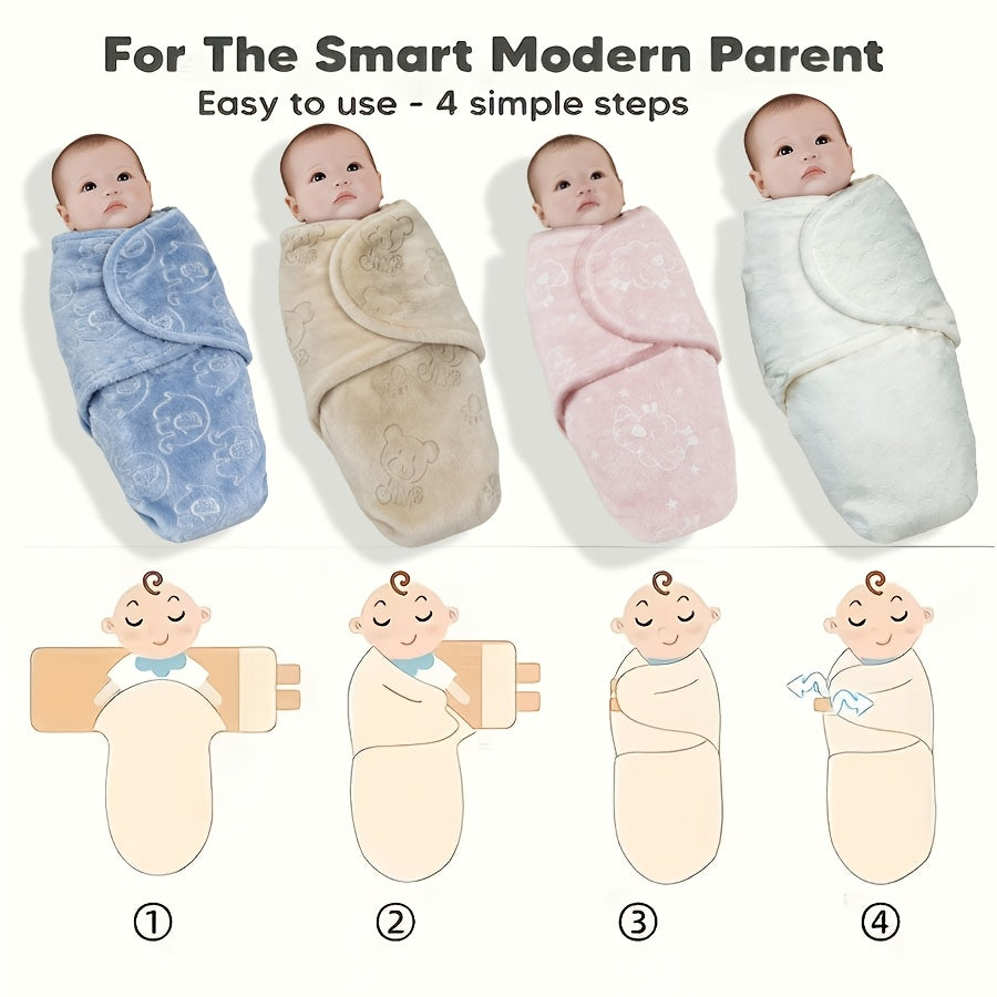 Couverture pour bébé double épaisseur en velours cristal ultra-doux — Monptitlou