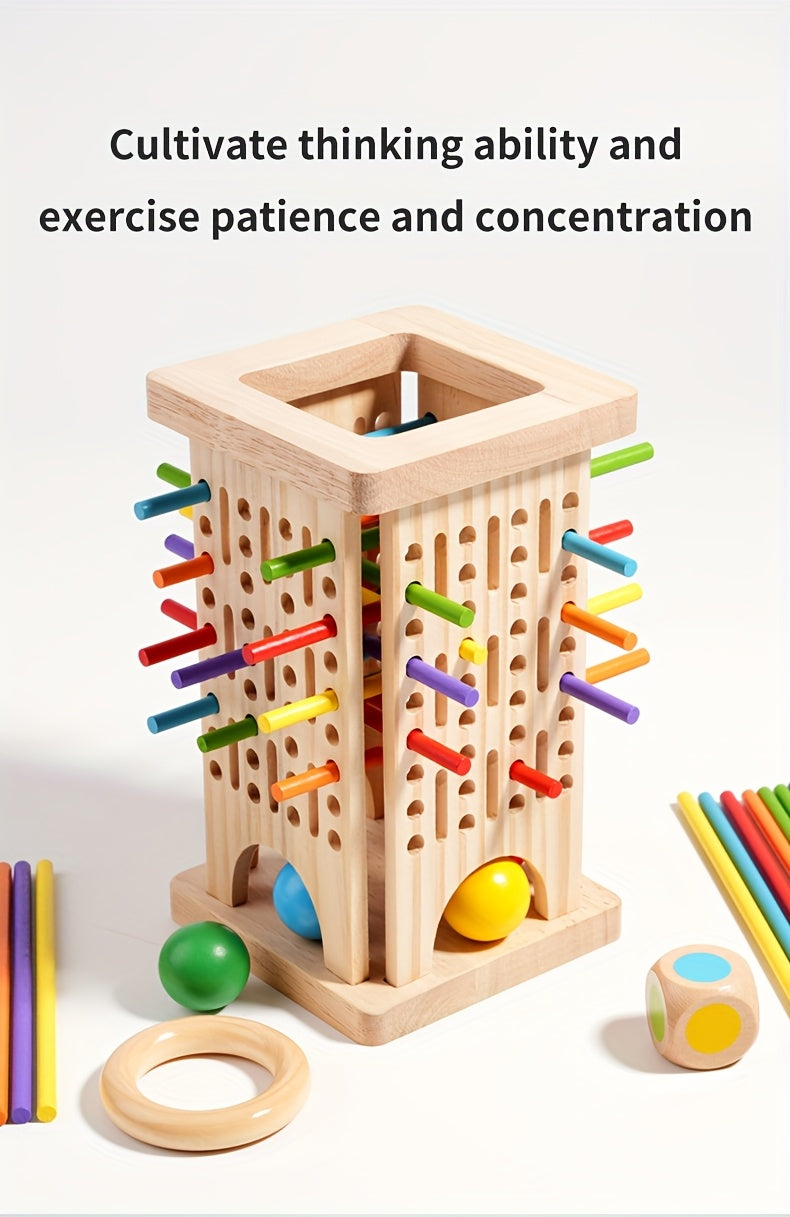 Jouets éducatifs en bois, jeux de société interactifs pour plusieurs — Monptitlou