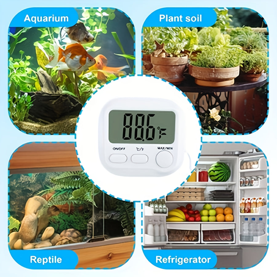 Thermomètre d'aquarium numérique à écran déporté — Monptitlou