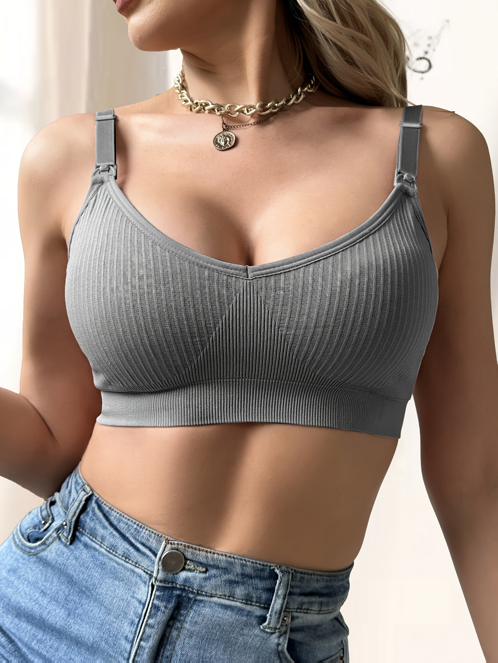 Soutien-gorge d'allaitement de maternité sans couture