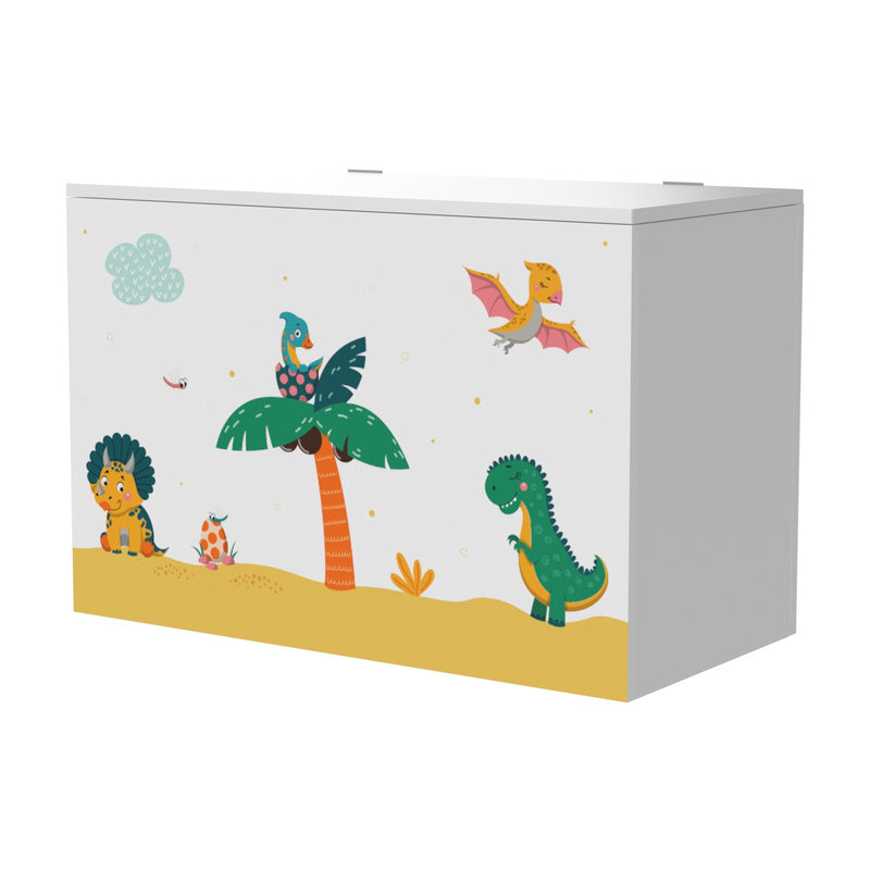 Boîte à Jouets Oleiros avec Couvercle Rabattable, 40 x 60 x 30 cm