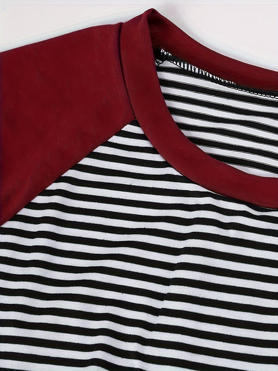 Pyjama Robe d'Allaitement Patchwork à Rayures — Monptitlou